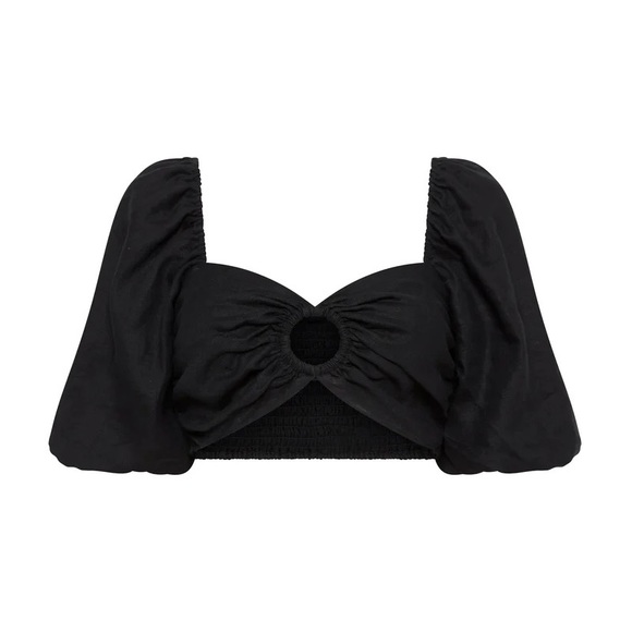 Faithfull La Marches Linen Crop Top - Picture 7 of 8